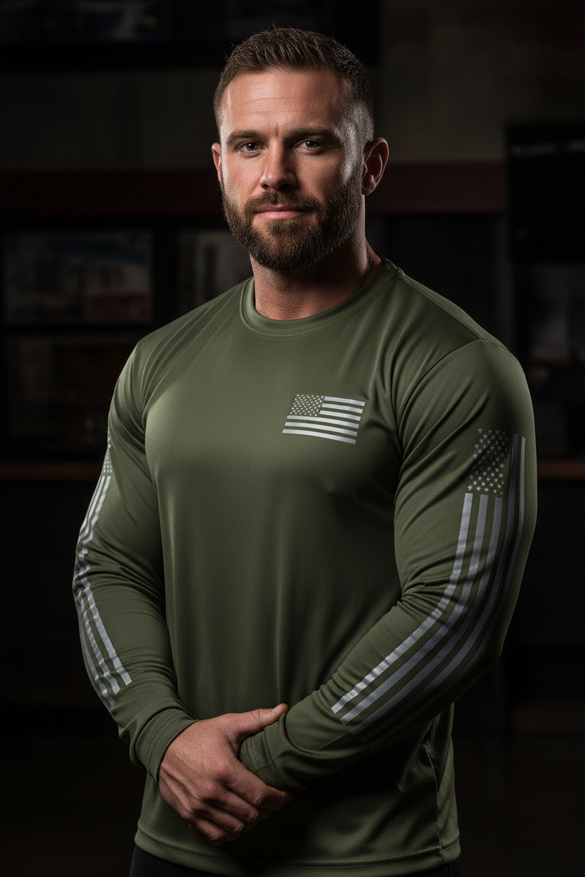 Velocity King Men's Reflective Long Sleeve Shirt