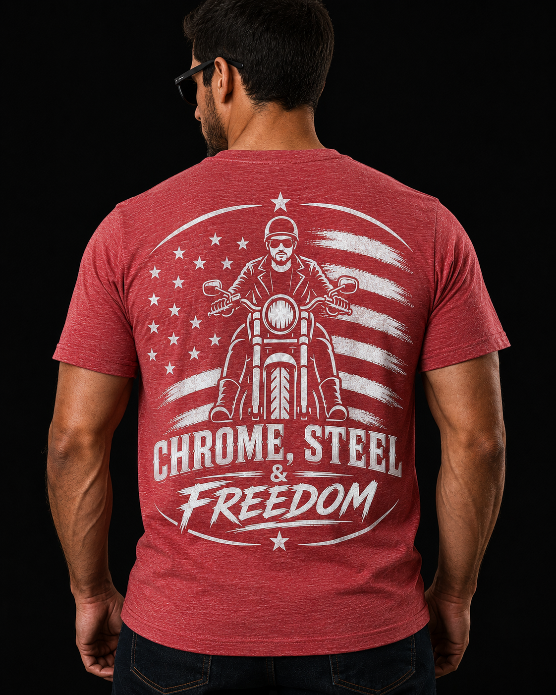 Men's Short Sleeve Tee - Chrome, Steel & Freedom