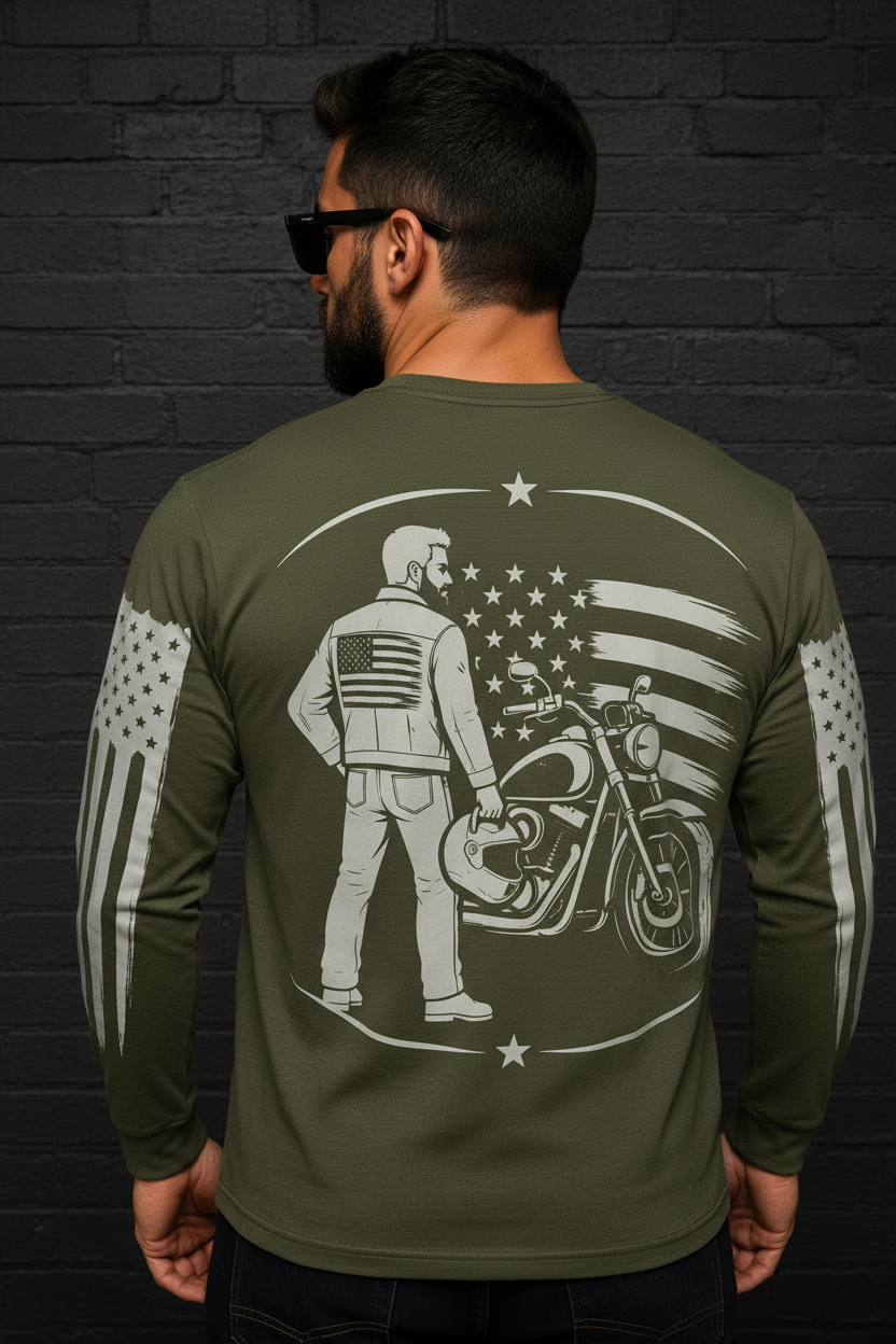 Freedom Machine Olive Green - Back