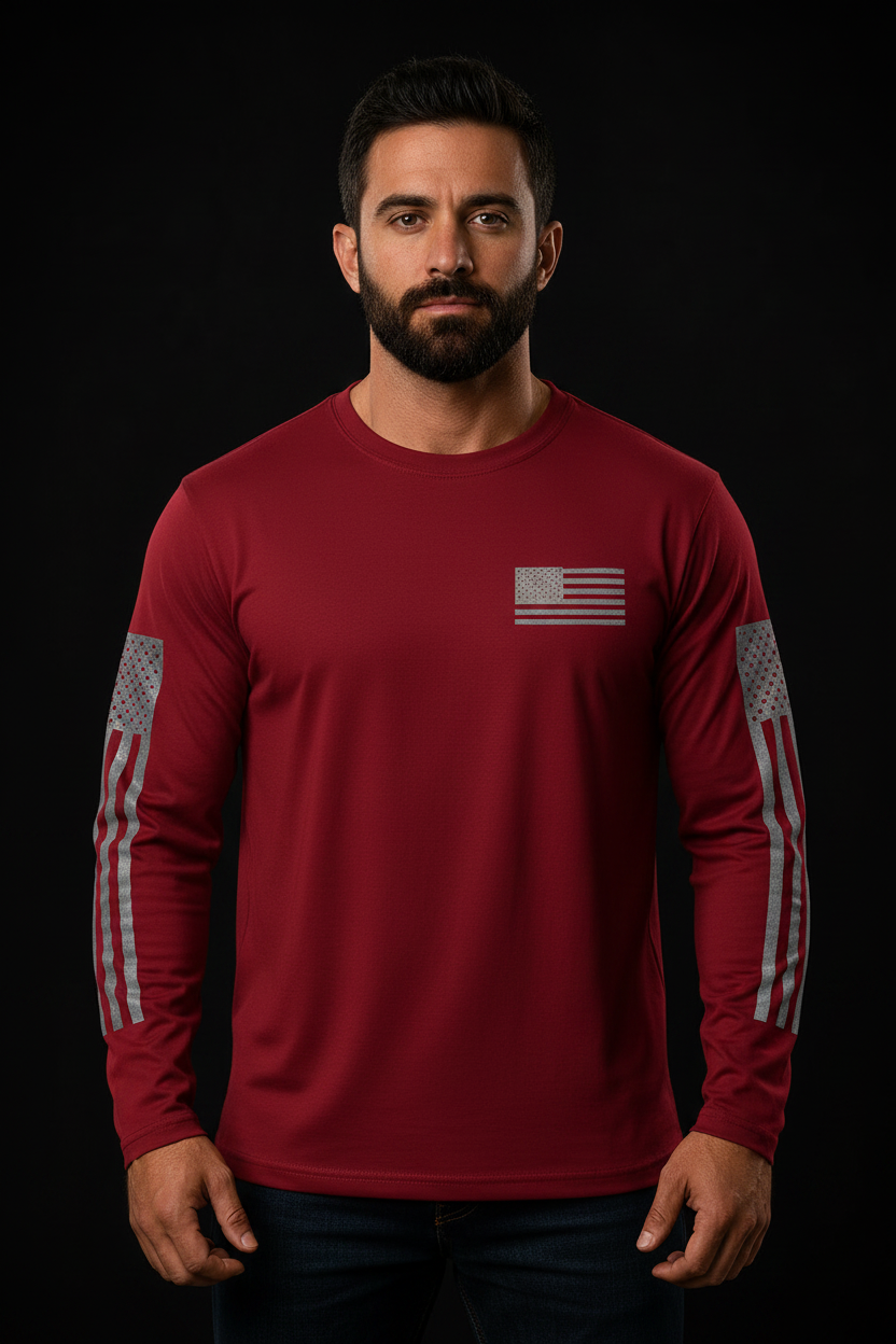 Fueled by Freedom Deep Red - Front