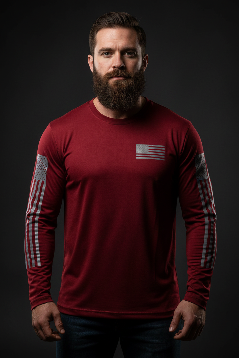 Freedom on Three Deep Red - Front