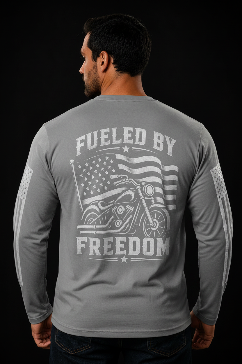 Fueled by Freedom Concrete Gray - Back