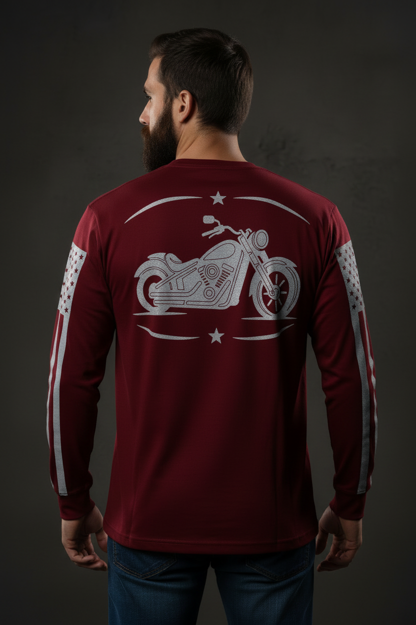 Ride Bold Deep Red - Back