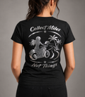 Collect Miles Not Things So Flo reflective women's biker t-shirt