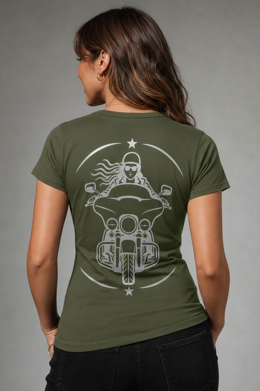 Street Queen Reflective Women's V-Neck Tee