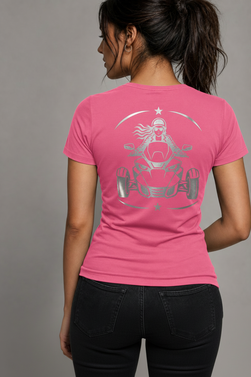 Ride Beyond Reflective Women's V-Neck Tee