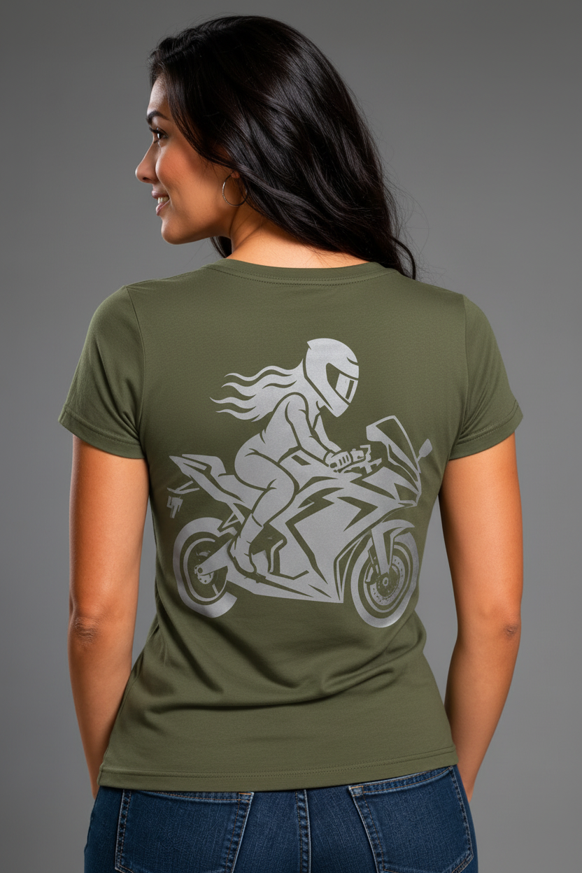 Velocity Queen Reflective Women's V-Neck Tee