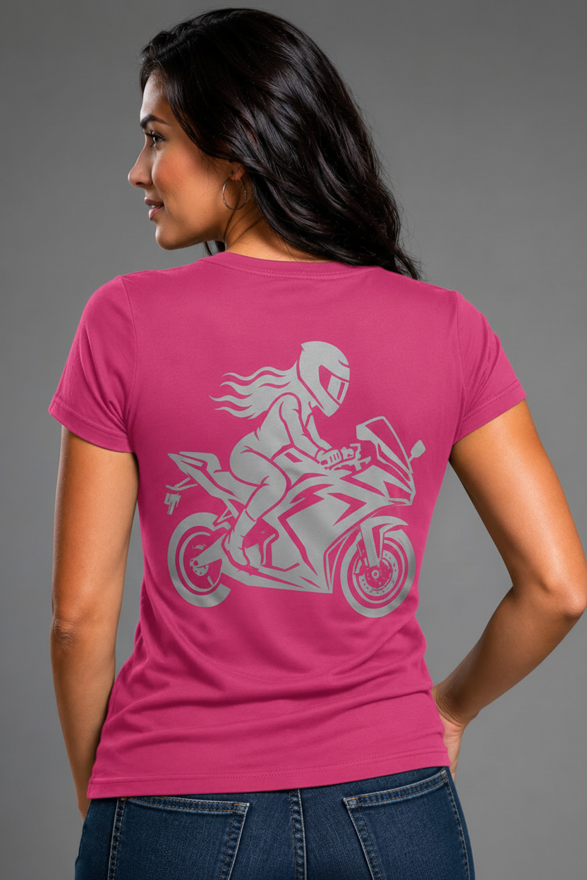 Velocity Queen Reflective Women's V-Neck Tee