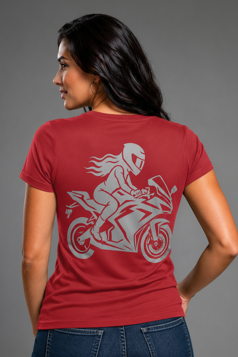 Velocity Queen Reflective Women's V-Neck Tee