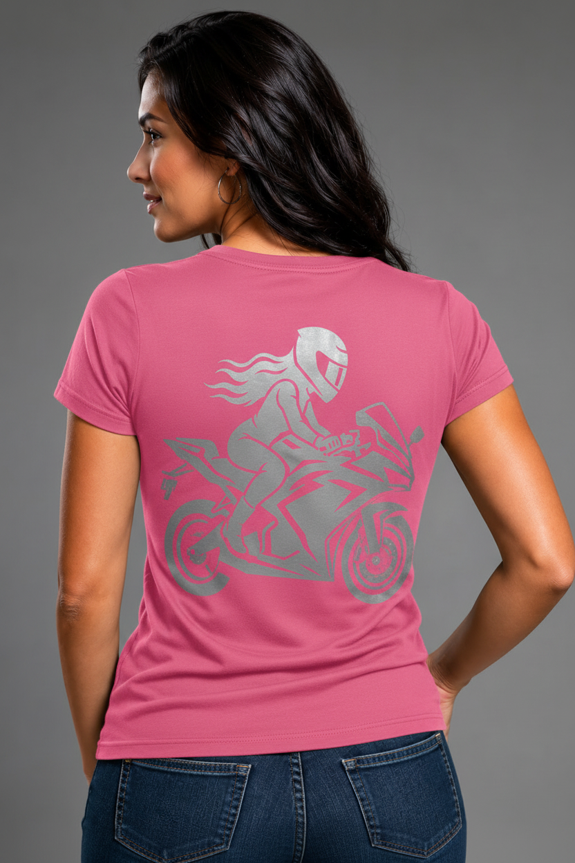 Velocity Queen Reflective Women's V-Neck Tee