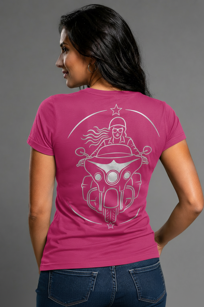 American Spirit Reflective Women's V-Neck Tee