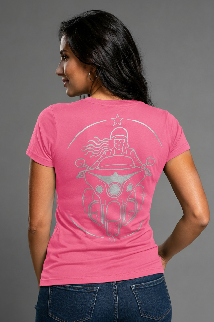 American Spirit Reflective Women's V-Neck Tee