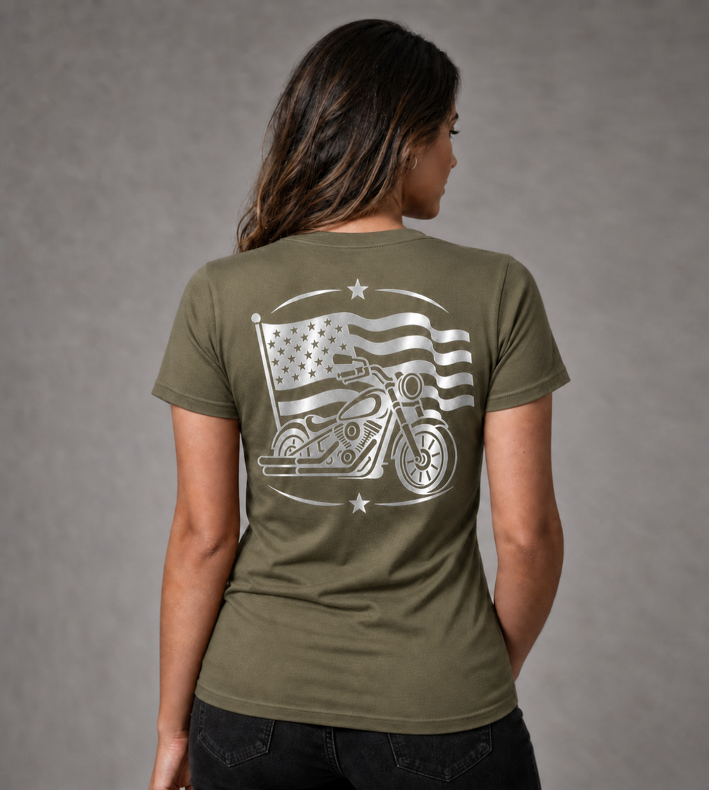 Iron Legacy Reflective Women's V-Neck Tee