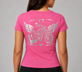 Steel Wings Reflective Women's V-Neck Tee