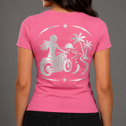 Endless Miles Reflective Women's V-Neck Tee