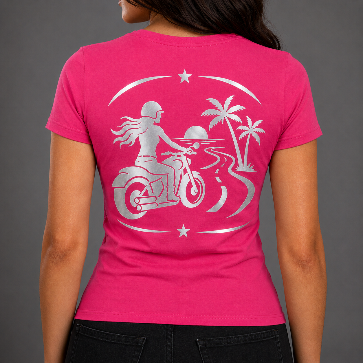 Endless Miles Reflective Women's V-Neck Tee