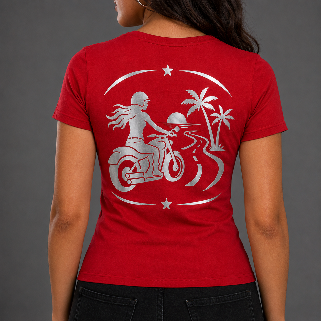 Endless Miles Reflective Women's V-Neck Tee