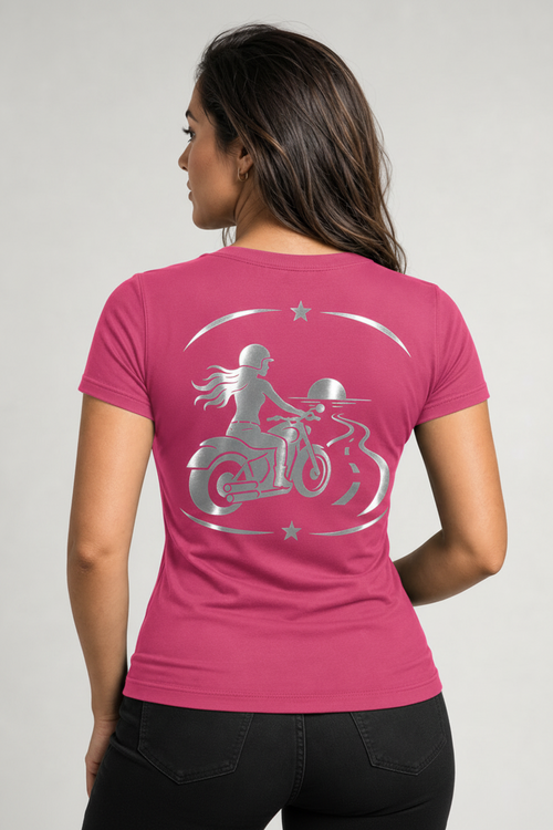 Asphalt Soul Reflective Women's V-Neck Tee