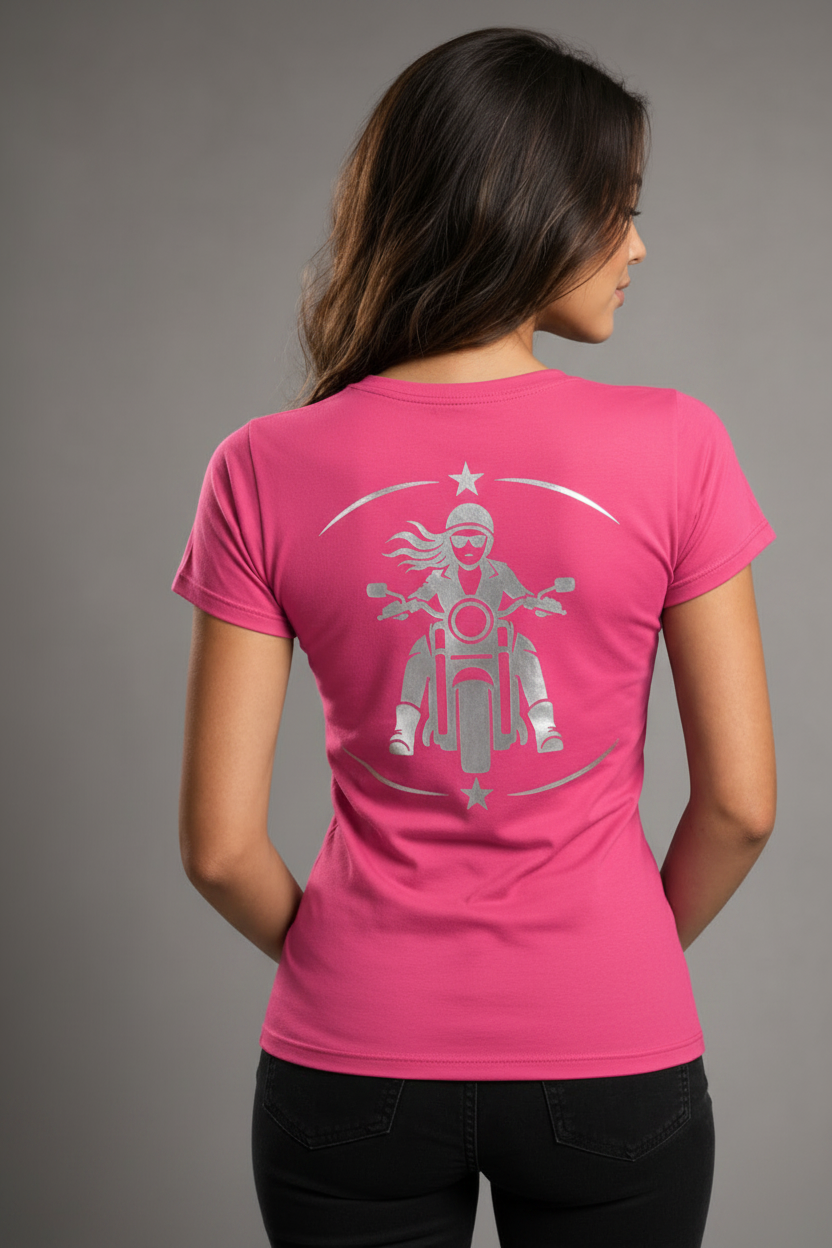 Rebel Spirit Reflective Women's V-Neck Tee