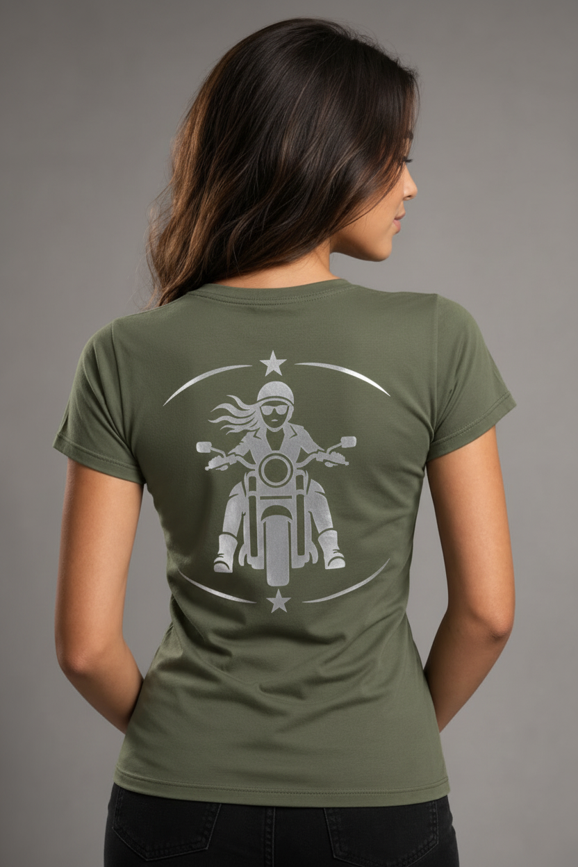 Rebel Spirit Reflective Women's V-Neck Tee
