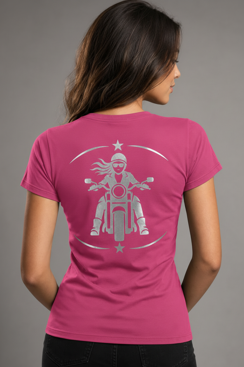 Rebel Spirit Reflective Women's V-Neck Tee