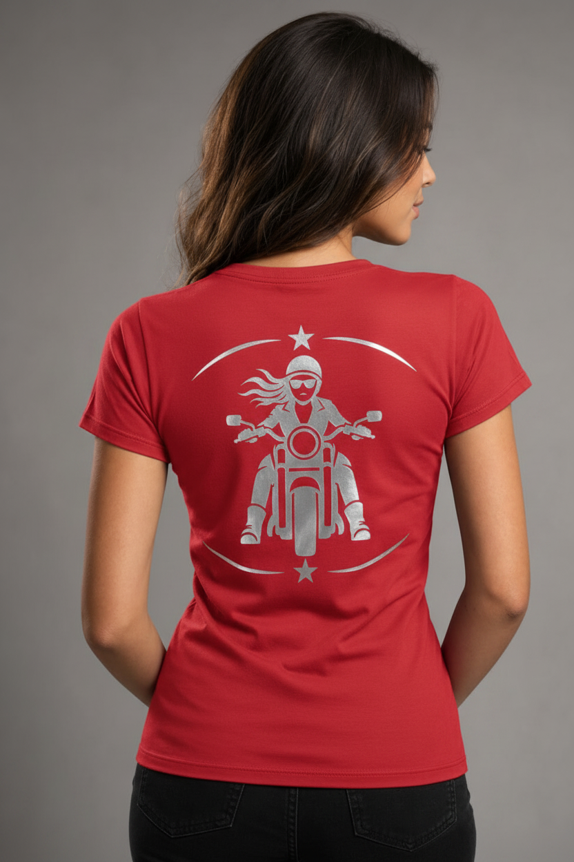 Rebel Spirit Reflective Women's V-Neck Tee