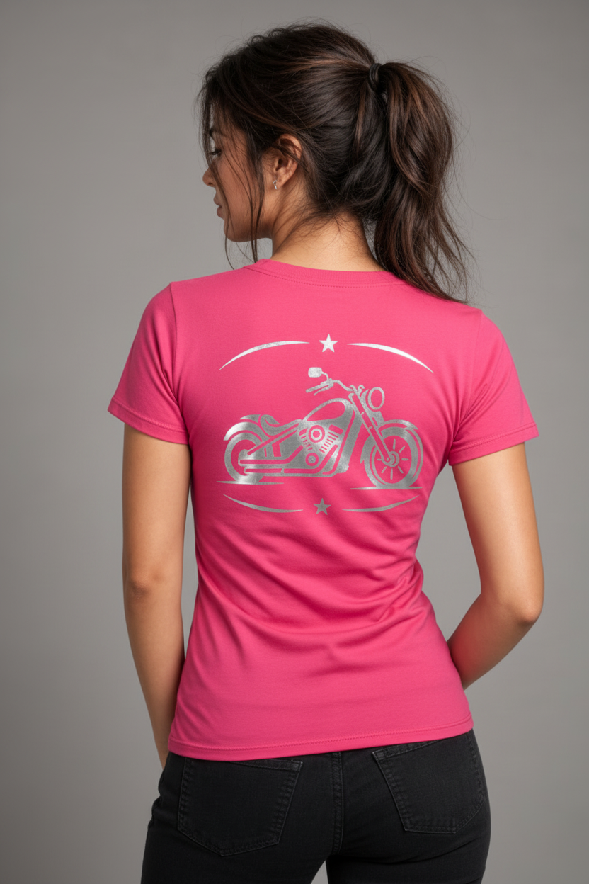 Ride Bold Reflective Women's V-Neck Tee