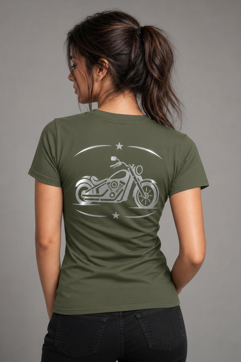 Ride Bold Reflective Women's V-Neck Tee