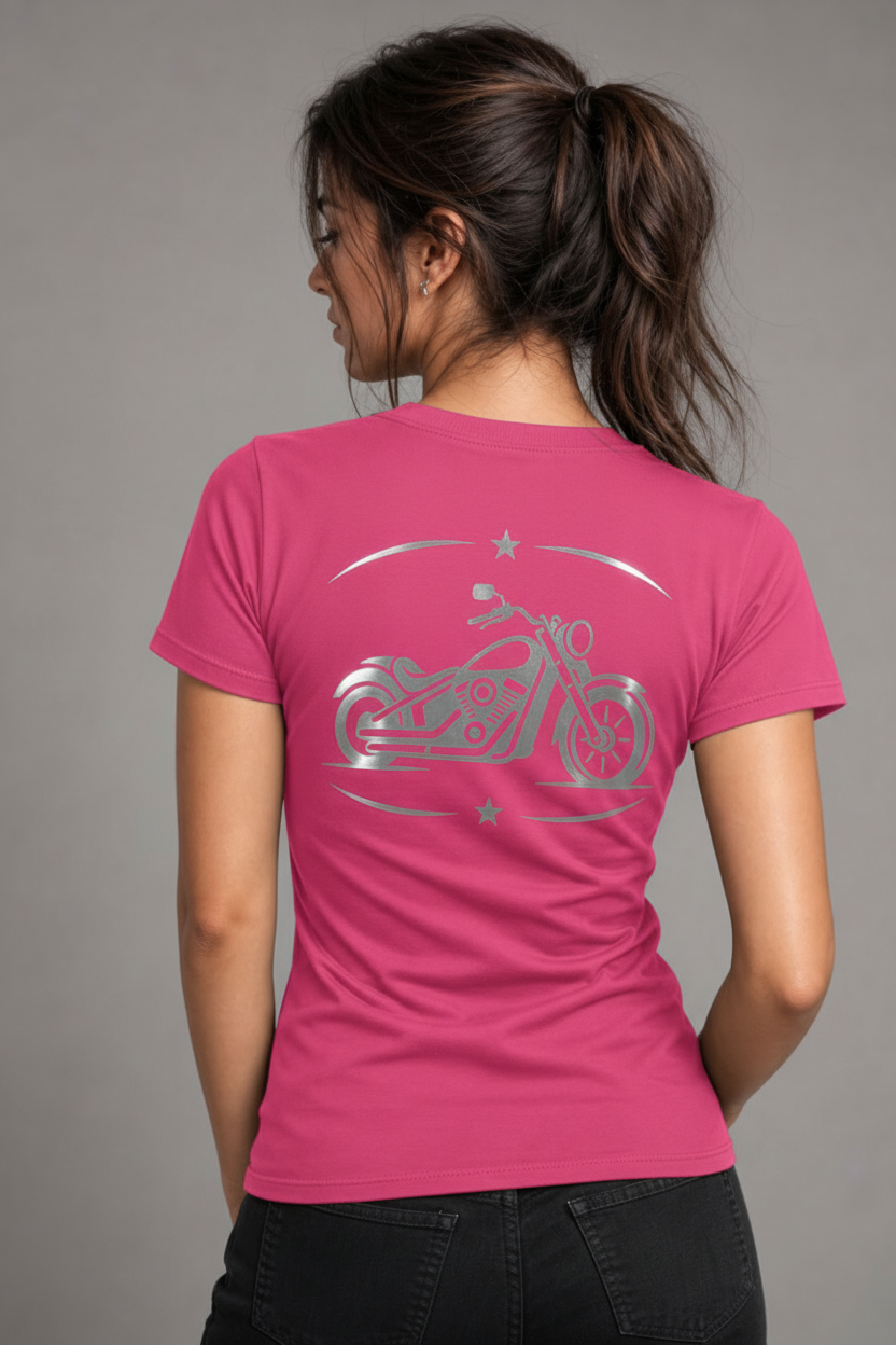 Ride Bold Reflective Women's V-Neck Tee