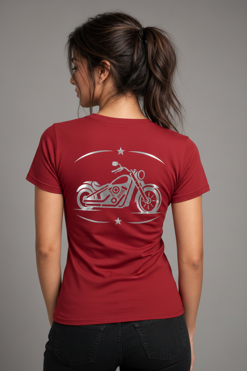 Ride Bold Reflective Women's V-Neck Tee
